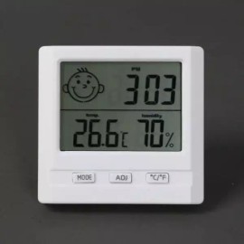 온도계습도계 디지털 시계 탁상 온도 습도 측정 Digital Thermometer Hygrometer Clock Desktop Temperature Humidity Meter [Individual item]