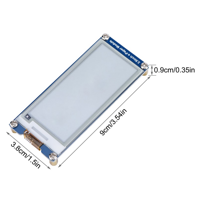 2.9 Inch 296 x 128 EInk EPaper Display Module Board