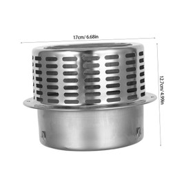WHAMVOX Stainless Steel Vent Cover for Outdoor Wall Exhaust Hooded Cap with Rain Protection for Kitchen and Dryer Ventilation Durable and Easy to Install Enhances Air Quality and
