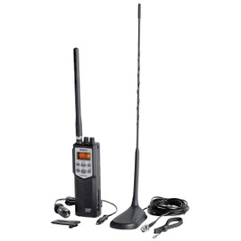 Uniden PRO501TK Pro-Series 40-Channel Portable Handheld CB Radio, Two-Way Emergency Radio, includes High-Gain Magnet Mount Antenna, Auto Noise Limiter, NOAA Weather, and Full Channel Scan