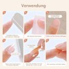 French Press on Nails, Short Square False Nails, for Sticking,