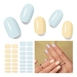 Nelikoo Semi Cured Gel Nail Strips - 30PCS Gel Nail Stickers for UV Light, Long-Lasting Gel Nail Wraps, Salon-Quality Semi Cured Nail Stickers, 2 Weeks Wear, Easy DIY Gel Manicure-Candy Crush