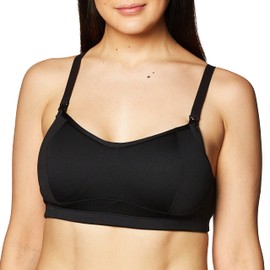 Playtex Women's Nursing Sports Bra with Racerback US3010, Black, Small