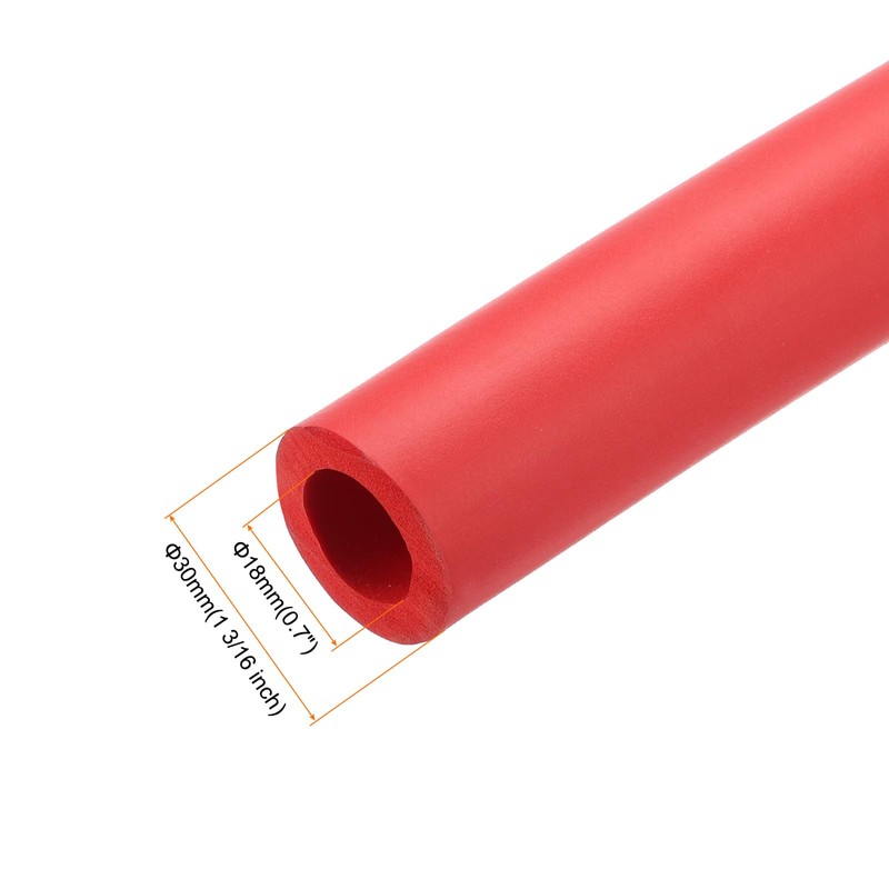 sourcing map 2pcs 3.3ft Pipe Insulation Tube 18mm ID 1