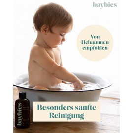 BAYBIES Baby Bath 200 ml | Mild Care Bath & Bath Additive for Babies | Certified Natural Cosmetics | Cleans Especially Gently