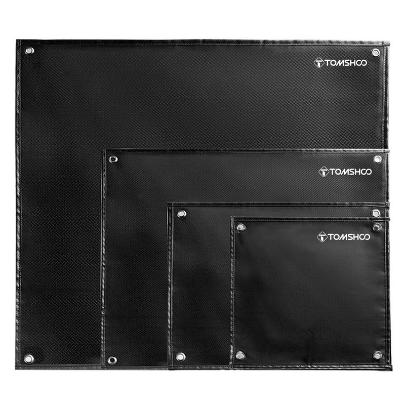 TOMSHOO Under Grill Mat Fire Pit Deck Patio Ember Mat