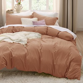 Bedsure Bedsure Taupe Duvet Cover King Size - 3 Pieces Prewashed Extra Soft Bedding Set, Includes 1 Duvet Cover 104x90 Inches with Zipper Closure & 2 Pillow Shams, Comforter Not Included