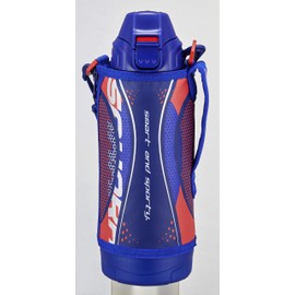 TIGER Water Bottle, 27 fl oz (800 ml), Sahara, Stainless Steel Bottle, Sports, Direct Drinking, Cup Included, 2 Way, Blue, MBO-H080A