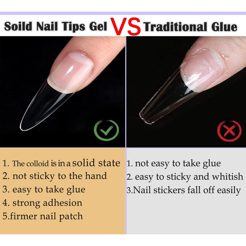 Solid Nail Tips Gel Nail Art Gel Paint Solid Patch