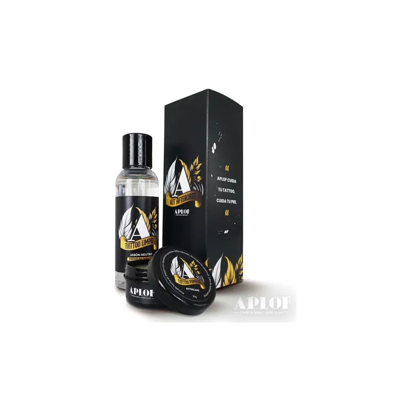 Kit Aplof Tatuadores Aftercare Natural Crema Tatuaje Ink