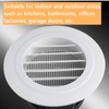 ToppYuanZea 8 Pack Round Air Vent, 4 Inch ABS Louver