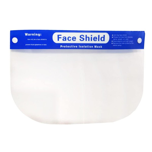 COKILA Face Shield, 300 Sheets, Splash Prevention, Face Cover, Transparent, Face Guard, Face Shield, Lightweight, Protective Surface (300)