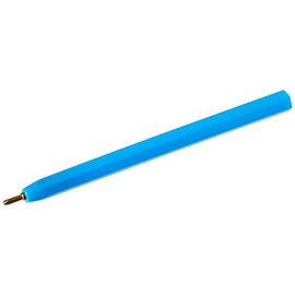 Hainenko ValueX Mini Pens, 1.0mm Tip, 0.7mm Line Width, Black Ink, Light Blue Barrel, Pack 144