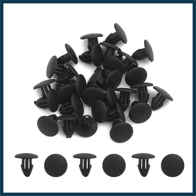 TUCKBOLD 30pcs 4.5mm Hole Door Trim Clips Push in Plastic