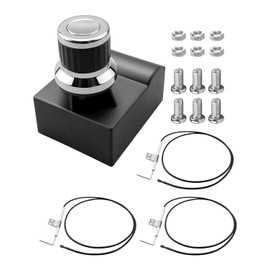 HUFEWU Grill Igniter Kit Fit for Oklahoma Joe's Longhorn Combo 3 Burner Charcoal/Gas Smoker 15202029 16202046 14201767 Charbroil Deluxe Charcoal 463714514 463714915, 4 Outlet Tact Push Butto Charcoal