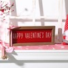 Valentines Day Decorations-Happy Valentines Day Tabletop Sign -Wooden Farmhouse Sign
