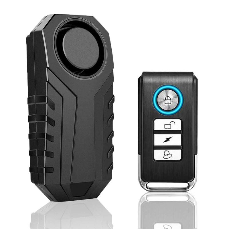 digi-office Wireless Anti-Theft Motorcycle Bike Alarm Waterproof Security Vibration Sensor
