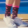 Crazy Dog T-Shirts Women's Spirit Animal Flamingo Socks Funny Tripocal