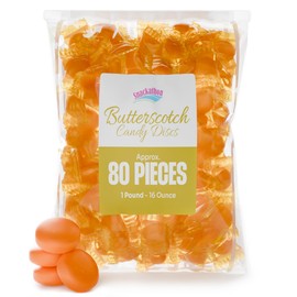 Snackathon Individually Wrapped Bulk Hard Candy Discs (1 Pound, Butterscotch)