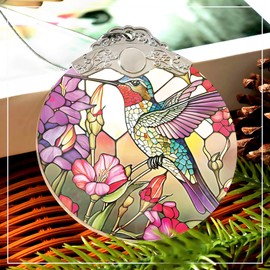 Stained Glass Effections, White Elephant Gifts for Adults, Womens, Unique Gifts for Women, for Mom, Gifts for Grandma, Holiday Decoration, Car Interiors Decors