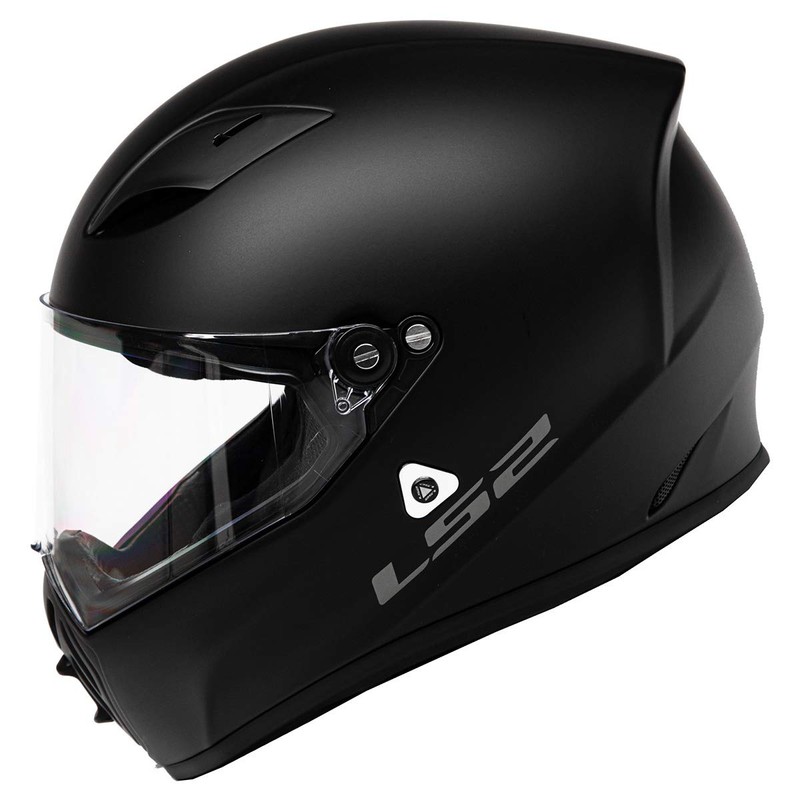 LS2 Helmets Street Fighter Helmet (Matte Black - X-Large)