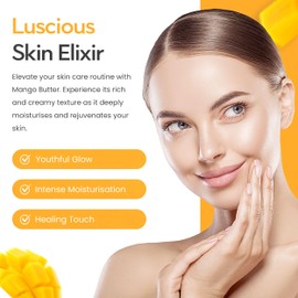 Freshskin Beauty LTD | 500g Mango Butter - Cold Pressed, 100% Pure & Natural, Cruelty Free, Vegan, Moisturising & Nourishing