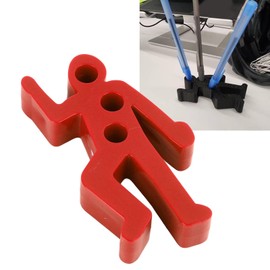 Luqeeg Realistic Crime Scene Pencil Holder, Dead Fred Pencil & Pen Holder for Desk, Desk Pen Holder, Realistic Figurine Pen Holder, Funny Gifts & Office Desk Accessories (Red)