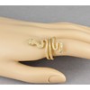 Gold Snake Ring asp Cleopatra toga wrap Serpent Adjustable Medusa