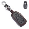LETINGFAR Key Case for Subaru Smart Key Cover, Genuine Leather,