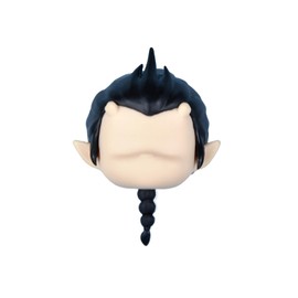 YMY Mini Size No Makeup Doll Head GSC 4cm Height Doll's Head Action Figure Doll Accessories（Black-Yuli）