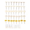 50Pcs Wool Felt Mandrel Mounted Grinding Polishing Wheel Buffing Wheel