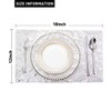 Sequin Placemats Set of 6, Heat-Resistant Dining Table Mats, Stain-Resistant