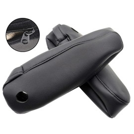 AOUTTUOA 2pcs Leather Seat Armrest Cover Black Compatible with Lexus RX300 RX330 RX350 2003 2004 2005 2006 2007 2008 2009