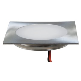 'Fine 9 LED Alloy Torch 55x55 mm McShine LED Recessed Luminaire, Square, Stainless Steel (Neutral White 4000 K)