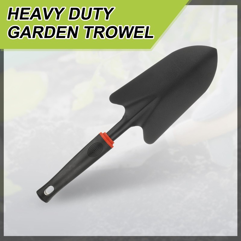 sourcing map Garden Hand Shovels 12.8 x 3.3" Carbon Steel