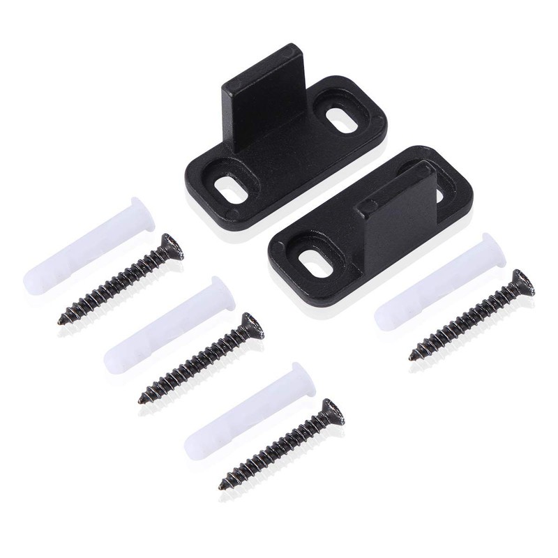 Homode Barn Door Floor Guide, Matte Black Metal Floor Mounted