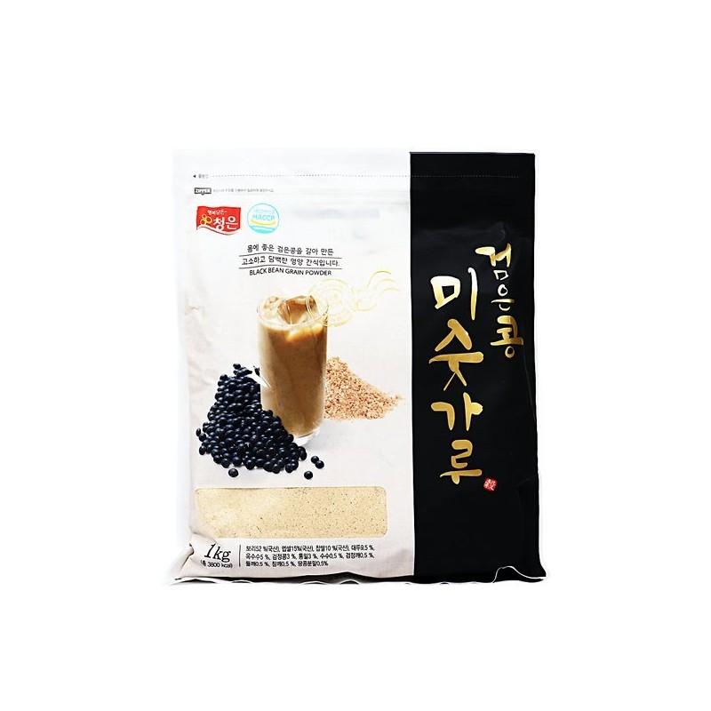 청은 검은콩 미숫가루 1kg 한박스 (1kg x 12ea) Black Bean
