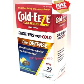 Cold-EEZE Cold Eeze Plus Defense ~ Citrus With Elderberry ~  ( 25 Lozenges ) Immune Health