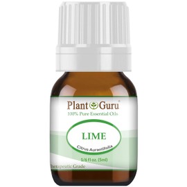 Lime Essential Oil 5 ml 100% Pure Undiluted Therapeutic Grade Cold Pressed from Fresh Lime Peel, Great for Aromatherapy Diffuser, Relaxation and Calming, Natural Cleaner.