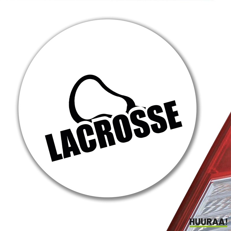 Huuraa Sticker Lacrosse Lettering Gift 10 cm Sticker Lacrosse Gift