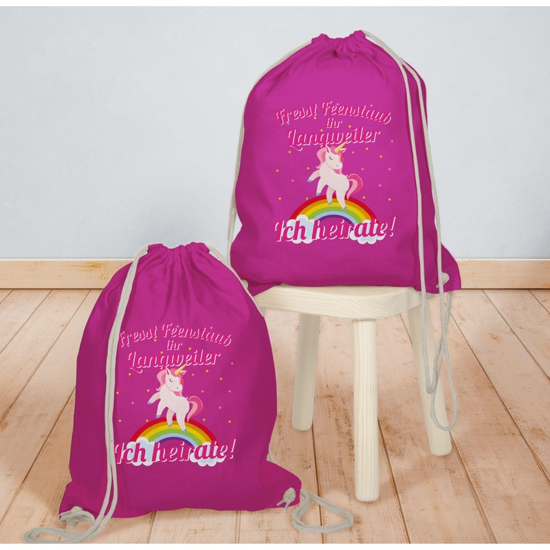 Shirtracer - Gym Bag Backpack - Fresst Feenstaub ihr Langweiler