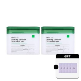 Eun-yul 은율 랩 카밍 솔루션 시카 토너패드 60매 2개 +마스크팩 5매 EunYul Lab Calming Solution Cica Toner Pad 60 Sheets 2 Pack + Mask Pack 5 Sheets