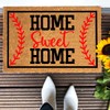 Funny Coir Doormat Home Sweet Home Baseball Front Door Mat