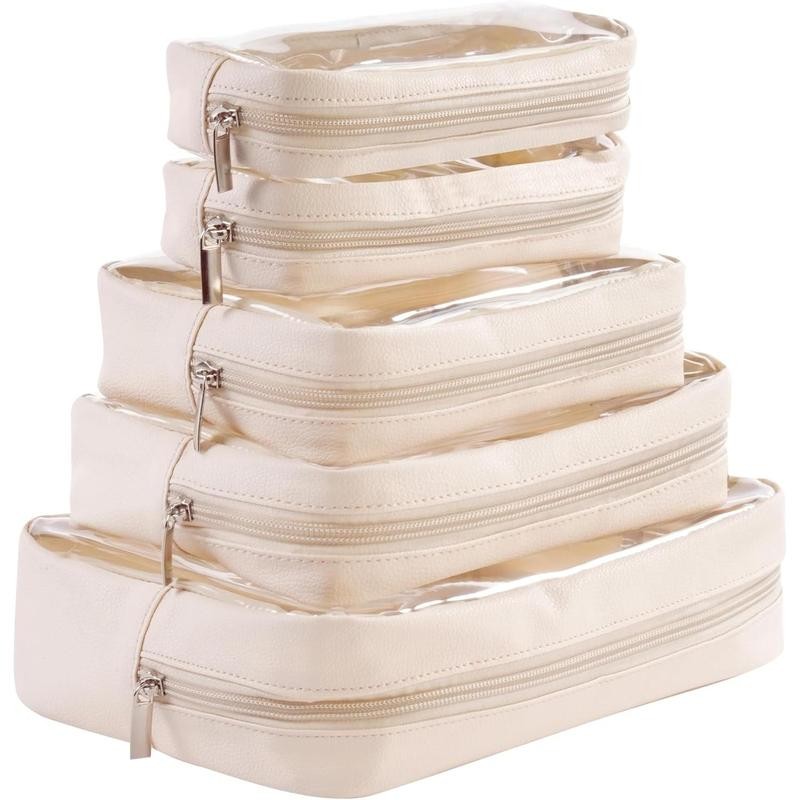 5-Count Diaper Bag Organizer Pouch Set Clear Waterproof s Toiletry