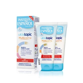 Instituto Español Eczema Moisturizer 2 x 150ml Soothing Cream for Eczema and Itching for Irritated and Reddened Skin, Natural Hypoallergenic Formula, Vegan, Dry and