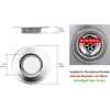 Qinglele 2pcs Kitchen Bathroom Sink Strainer, Stainless Steel Drain Filter,