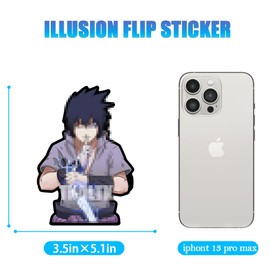 3D Motion Anime Car Decals Waterproof Stickers Anime Bumper Stickers for Car Automotive Laptop Window Skateboard Kids(N-6)