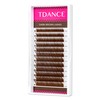 TDANCE Dark Brown Lash Extensions 0.03/0.05/0.07/0.1/0.15mm C/CC/D/DD/J/B/L Curl Premium Brown
