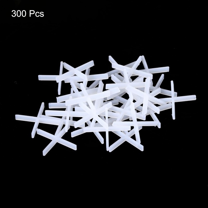 uxcell 300Pcs Tile Spacers 1.5mm 1/16" Wall Floor Tile Plastic