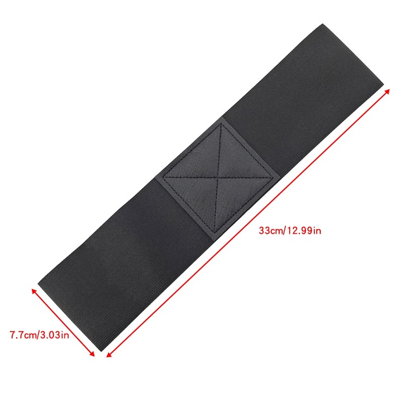 Golf Swing Arm Strap for Beginner Practice – Black Double-Ring